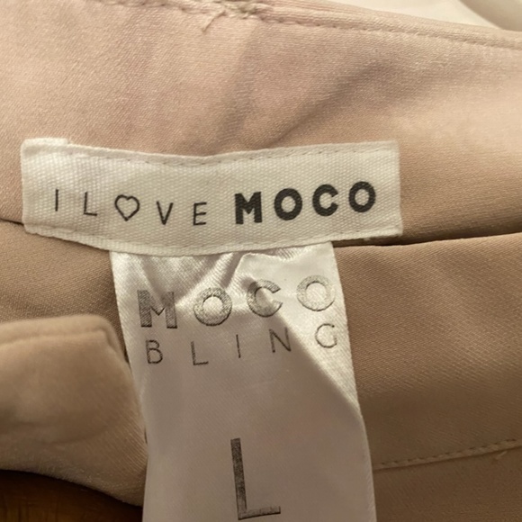 Beige Wide leg Pants Casual ladies office wear - Picture 5 of 5